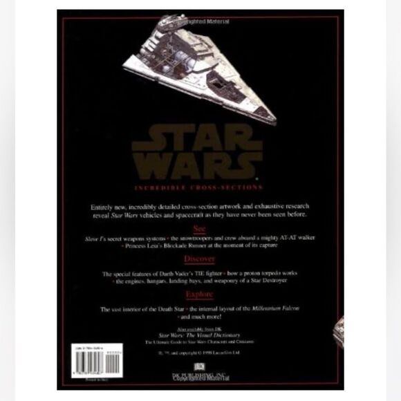 Star Wars Hardcover Book Cross Sections Ultimate Guide Vehicles Spacecraft - Picture 4 of 8